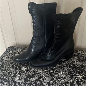 Franco Sarto granny lace up boot sz 10 NWOT